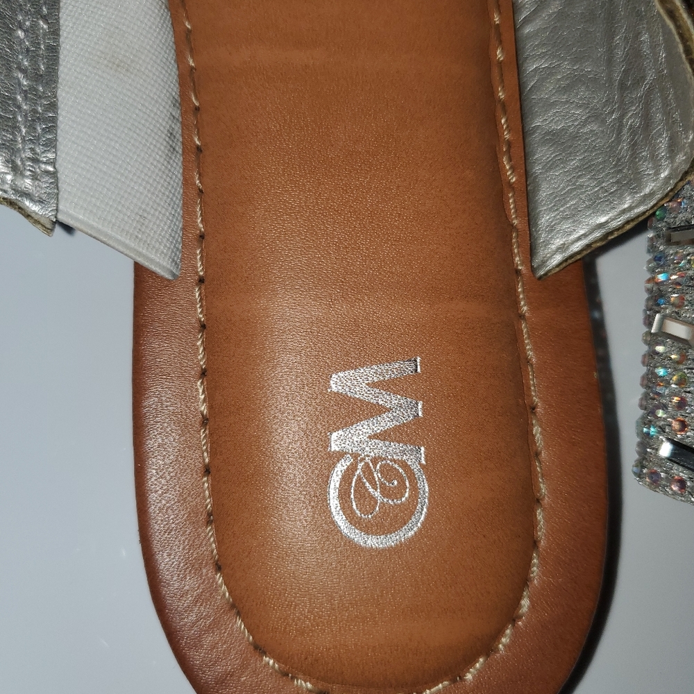 C&M Rhinestone flate sandals - Picture 6 of 7